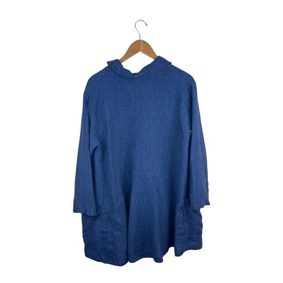 South Street Linen Popover Tunic Oversized - Picture 6 of 6